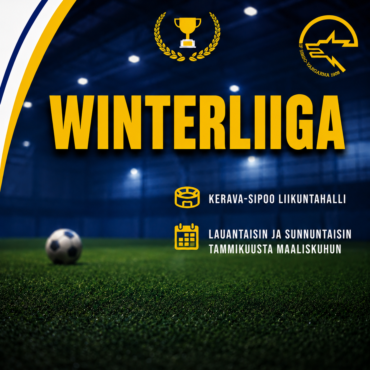 Tietoa Winterliigan ajankohdasta ja pelipaikasta.